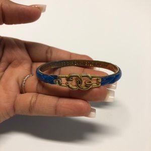 Vintage Python 24k & gold plated bracelets